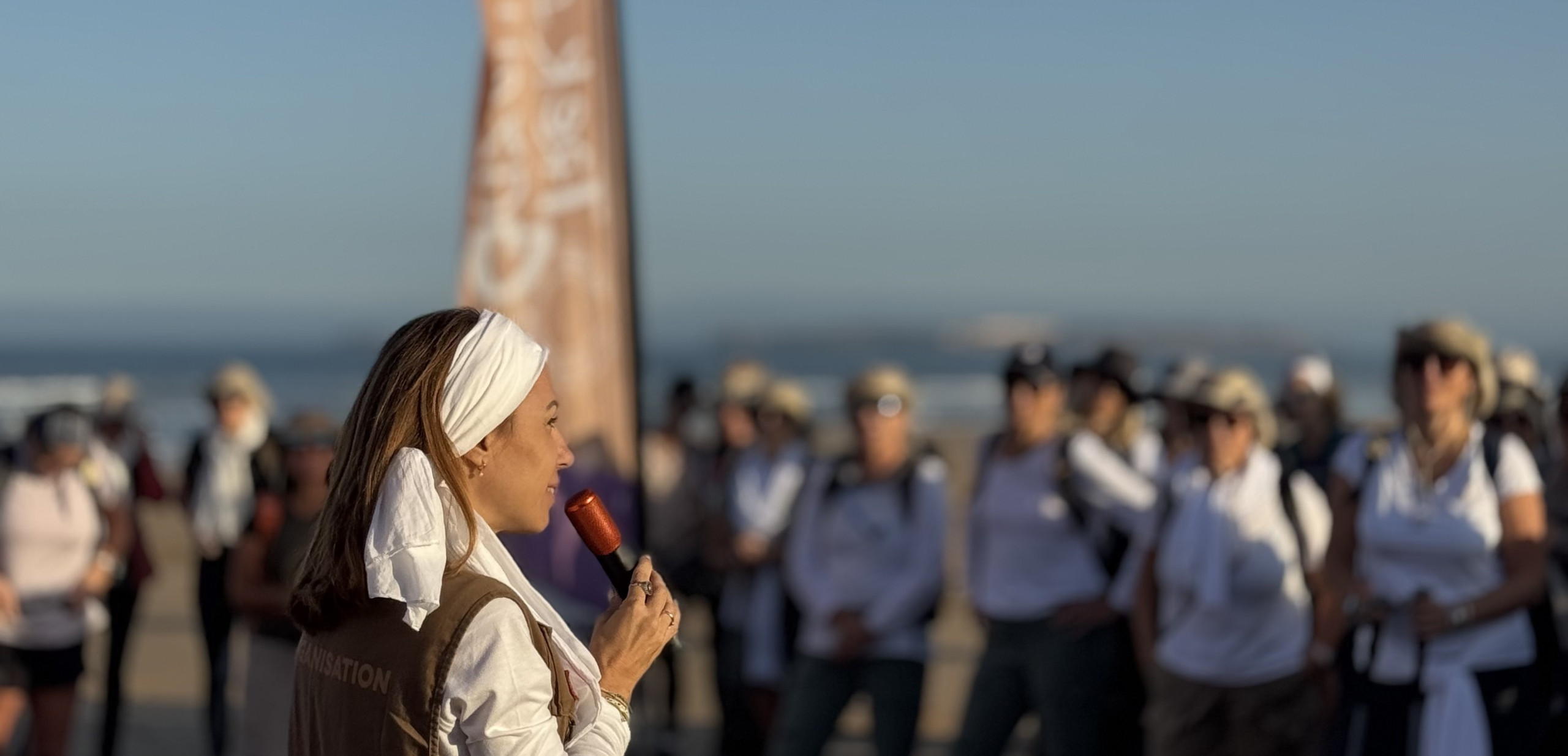 portrait de mélanie du trek des gazelles