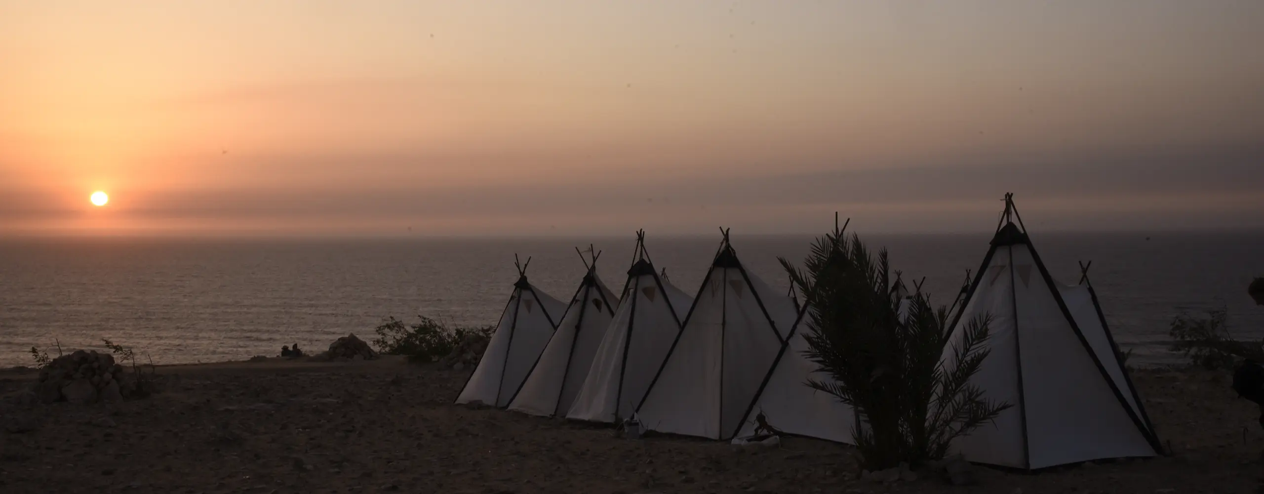 Trek des gazelles : bivouac au dessus de l'océan