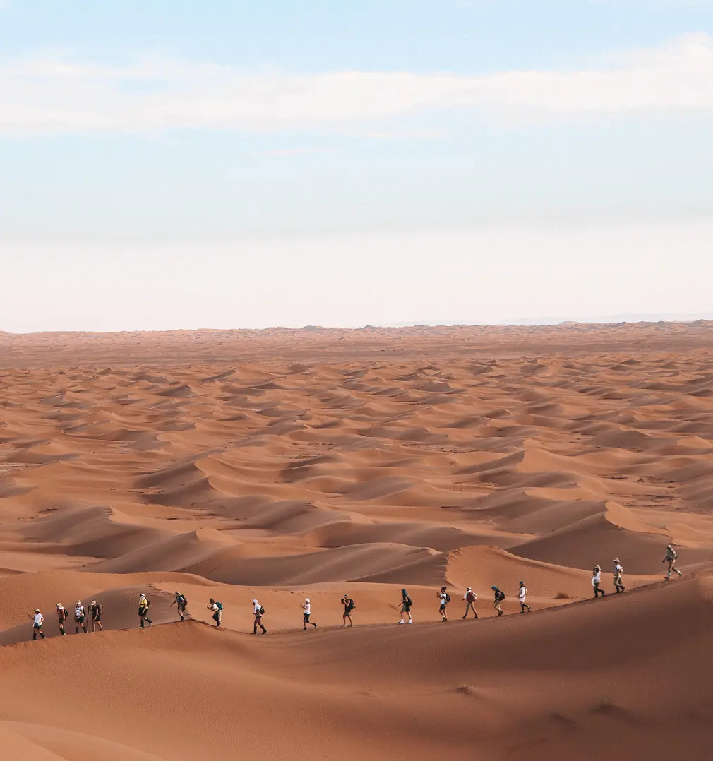 Gazelle Trek, trekking in the dunes of Iriqi National Park